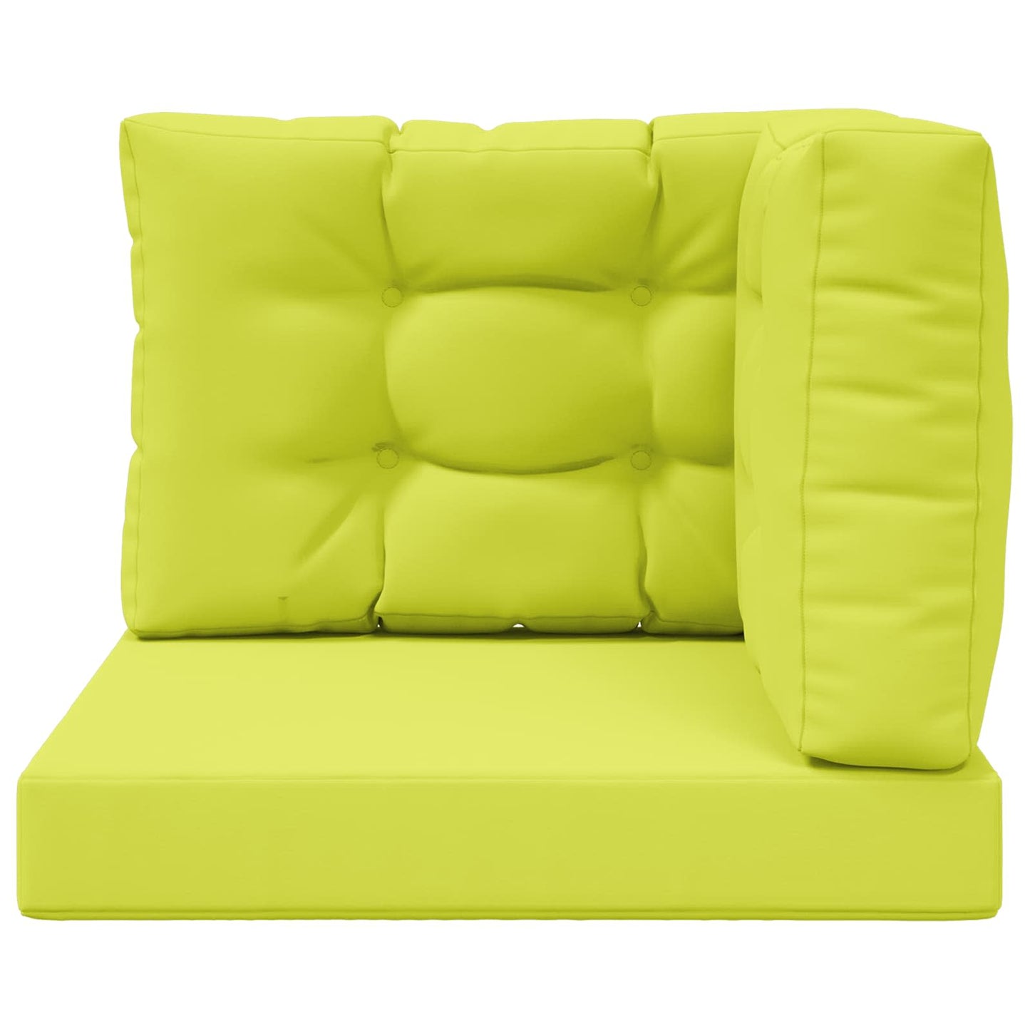 Cuscino per divano da esterno 3 pcs Verde Poliestere