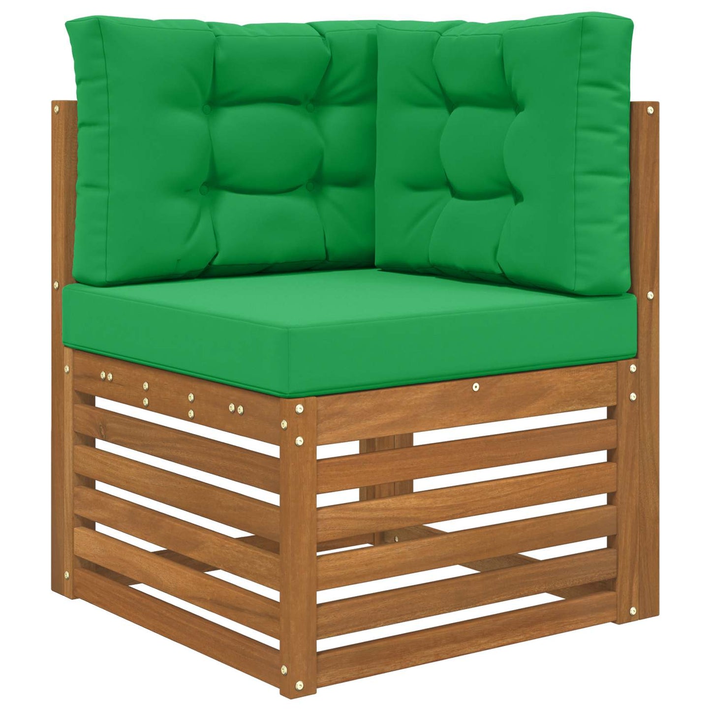 Cuscino per divano da esterno Poliestere Verde 60 x 60 x 8 cm