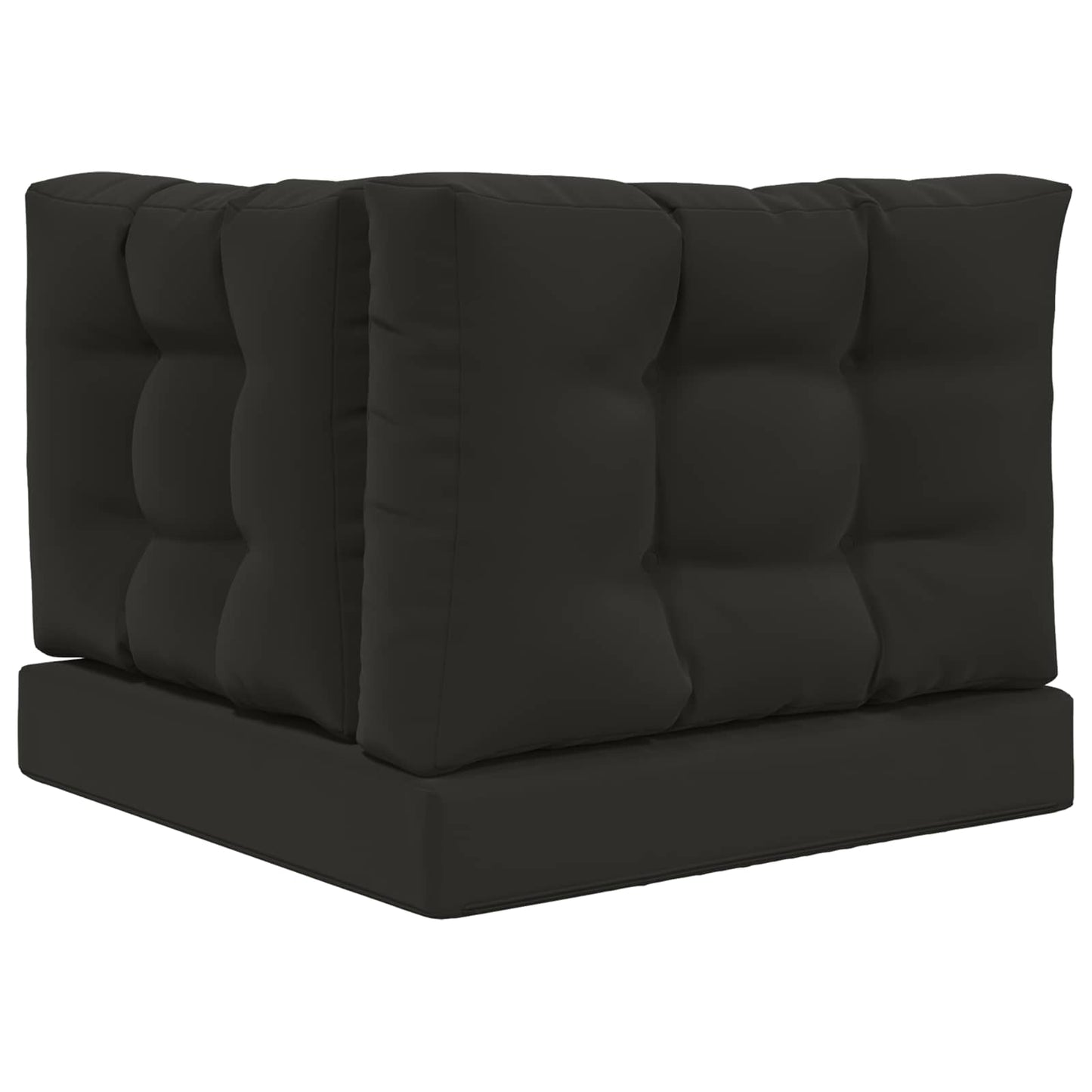 Cuscino per divano da esterno 3 pcs Nero Poliestere | homemem39