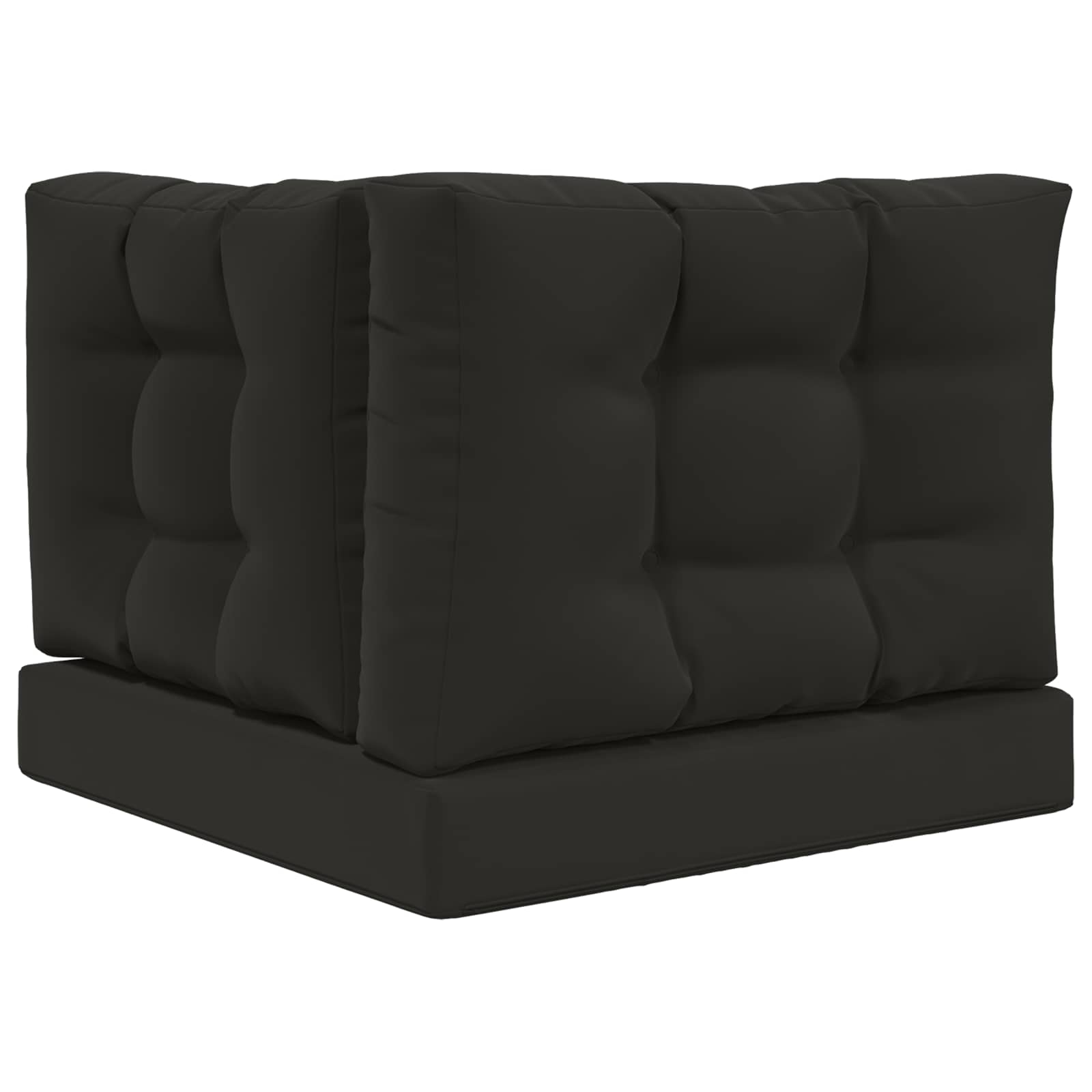 Cuscino per divano da esterno 3 pcs Nero Poliestere | homemem39