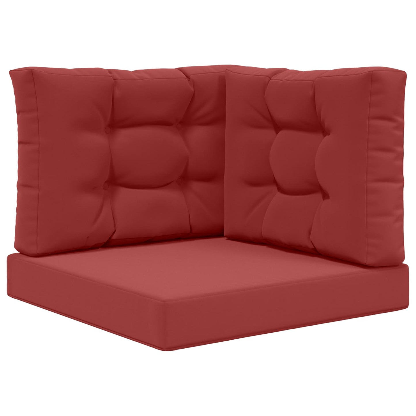 Cuscino per divano da esterno 3 pcs Rosso vino Poliestere