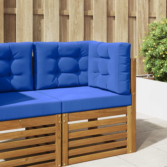 Cuscino per divano da esterno Poliestere Blu Reale 60 x 60 cm - homemem39