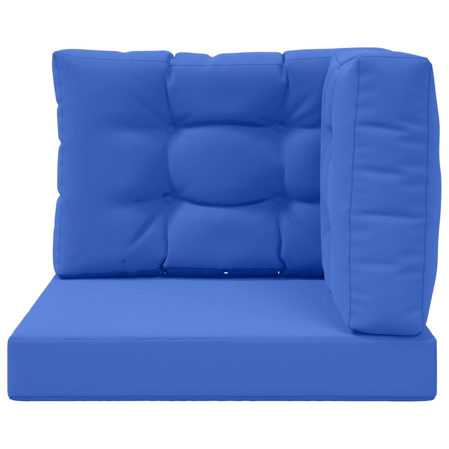 Cuscino per divano da esterno 3 pcs Blu Reale Poliestere
