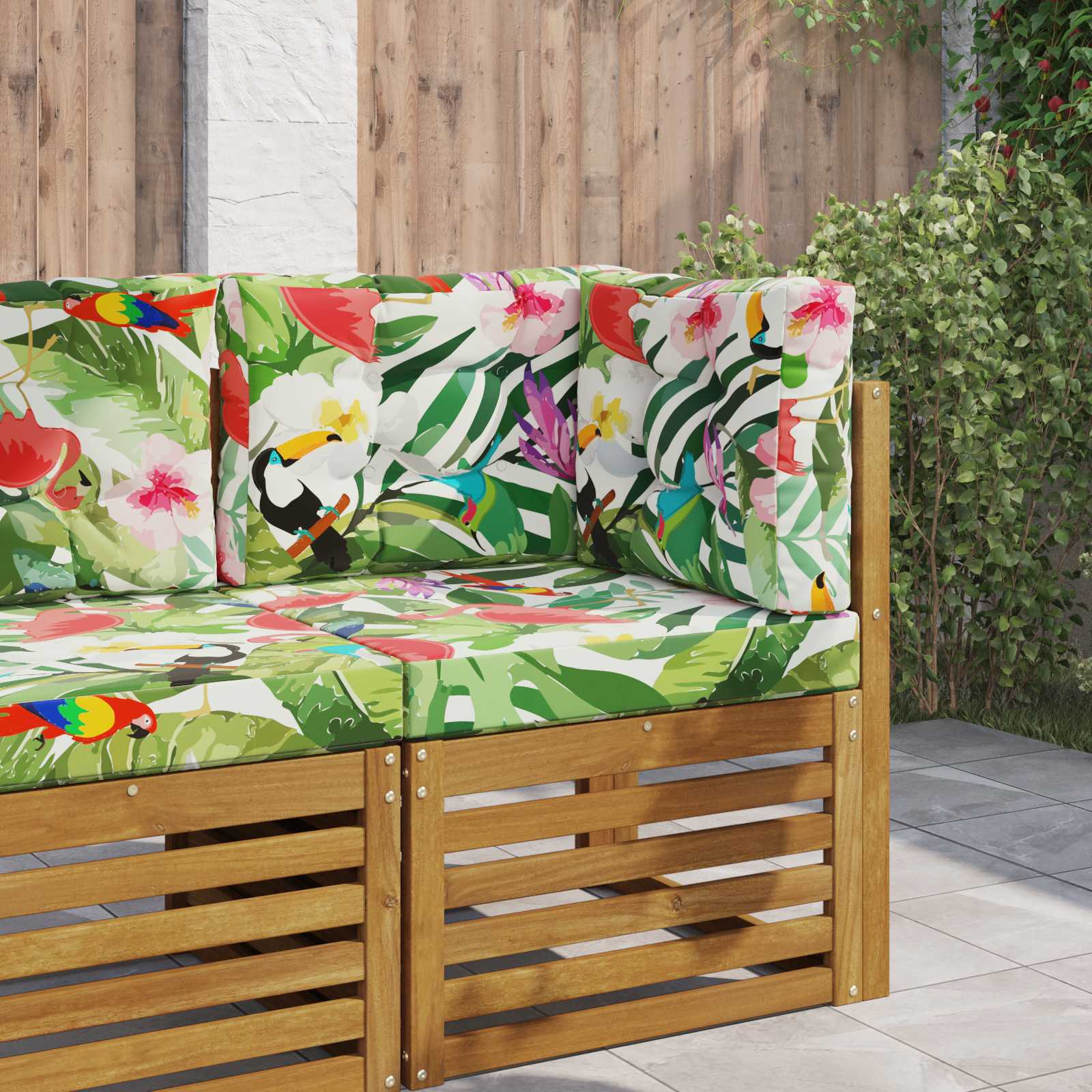 Cuscino per divano da esterno 3 pcs colorato Poliestere | homemem39
