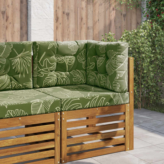 Cuscino per divano da esterno 3 pcs Design a foglia Poliestere