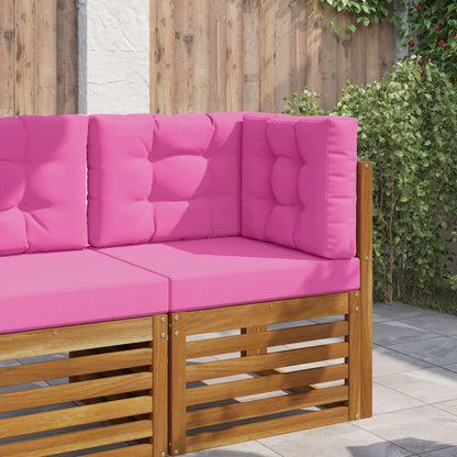 Cuscino per divano da esterno 3 pcs Rosa Poliestere | homemem39