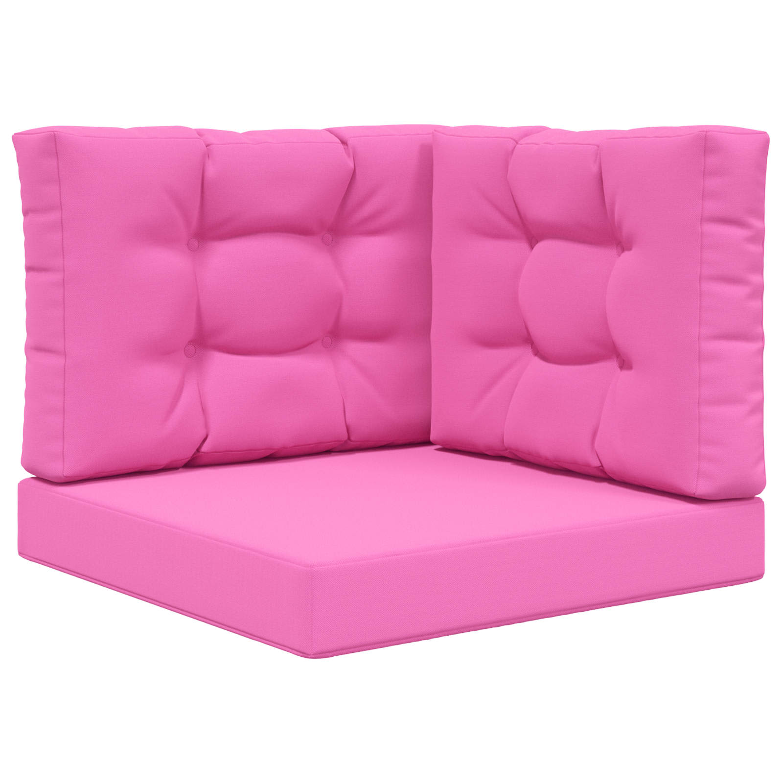 Cuscino per divano da esterno 3 pcs Rosa Poliestere | homemem39
