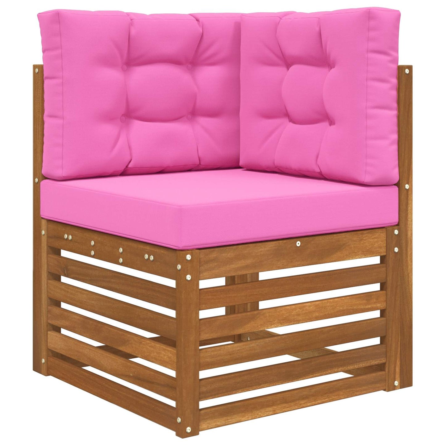 Cuscino per divano da esterno 3 pcs Rosa Poliestere | homemem39