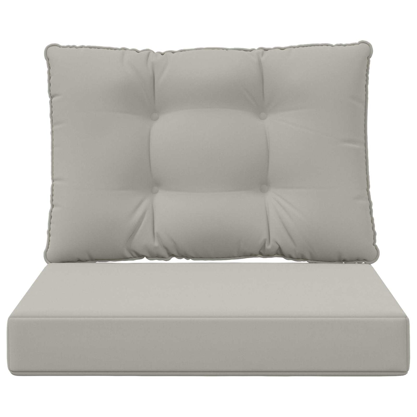 Cuscino per divano da esterno 2 pcs Grigio Poliestere