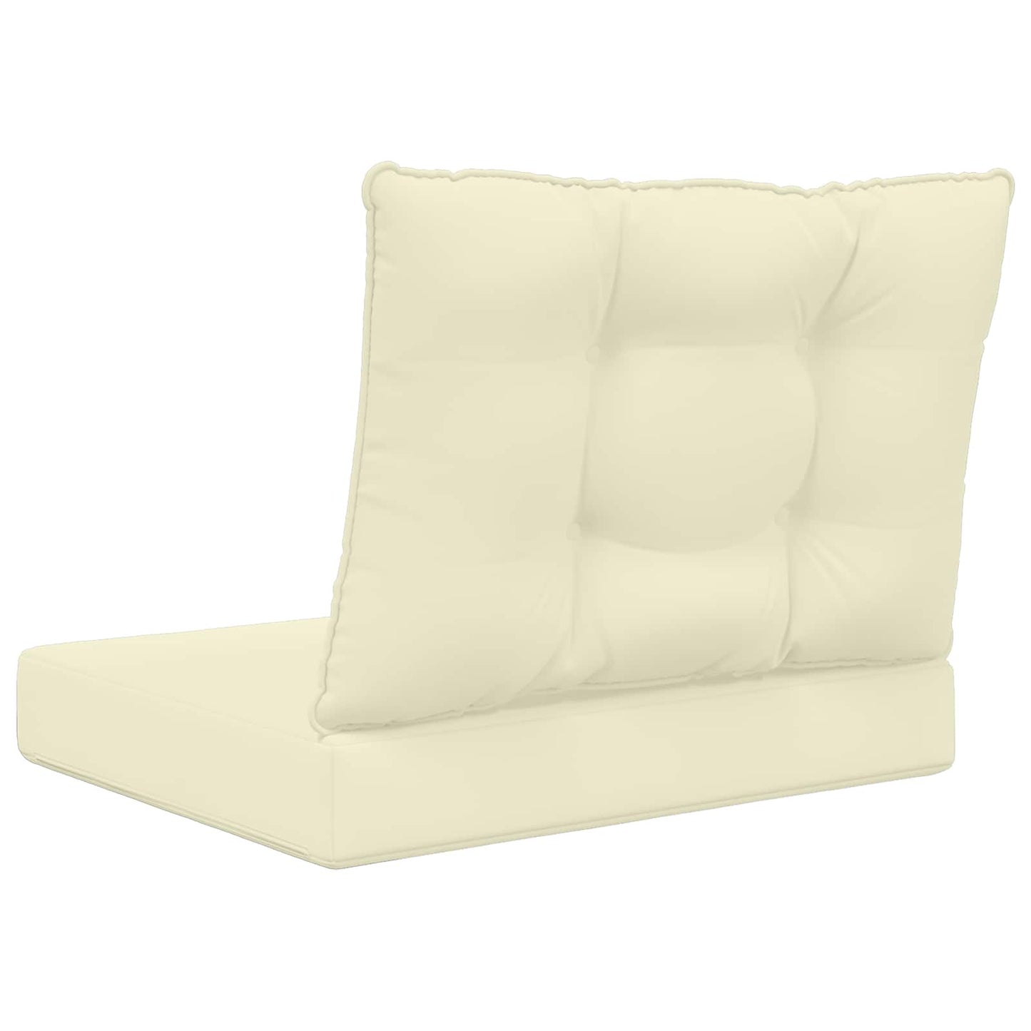 Cuscino per divano da esterno 2 pcs Crema Poliestere