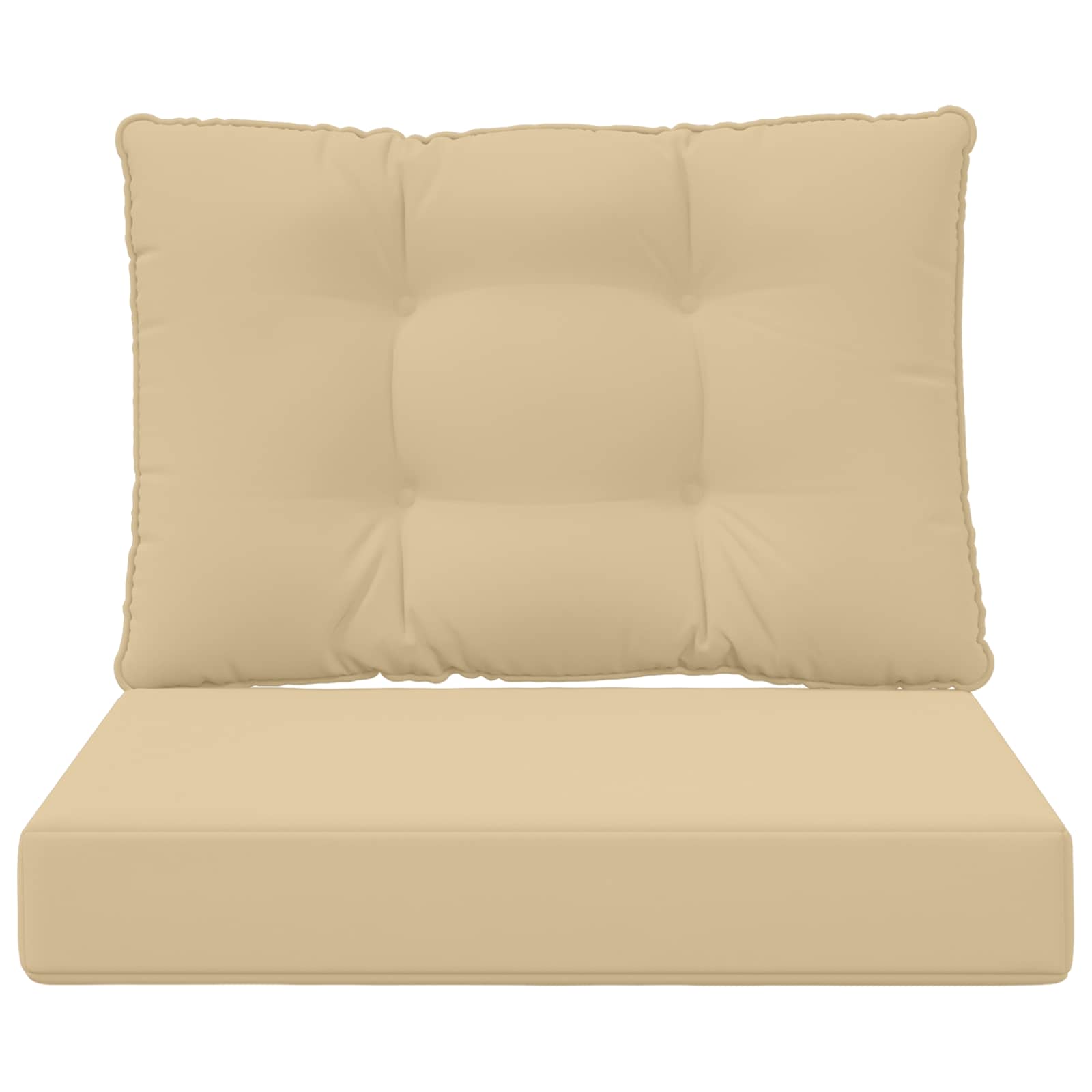 Cuscino per divano da esterno 2 pcs Beige Poliestere | homemem39
