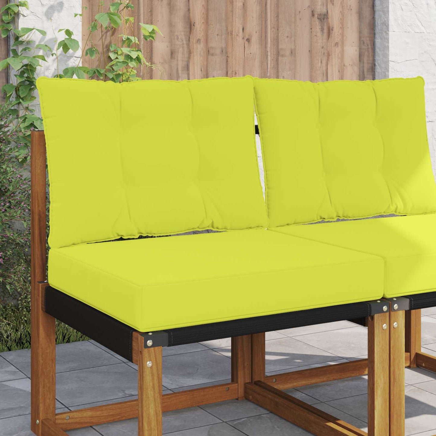 Cuscino per divano da esterno 2 pcs Verde Poliestere