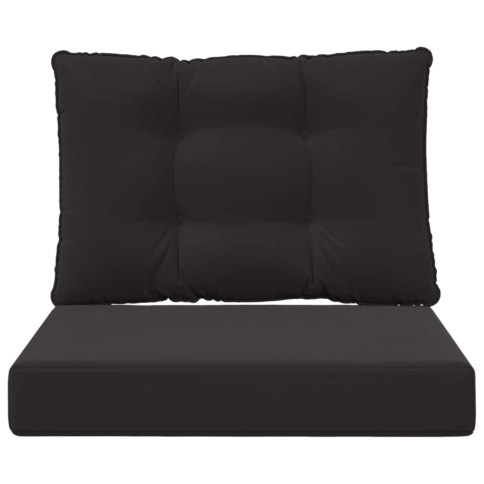 Cuscino per divano da esterno 2 pcs Nero Poliestere | homemem39