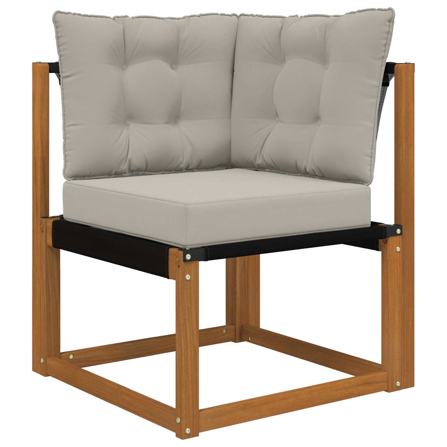 Cuscino per divano da esterno Poliestere Grigio 60 x 40 x 10 cm | homemem39