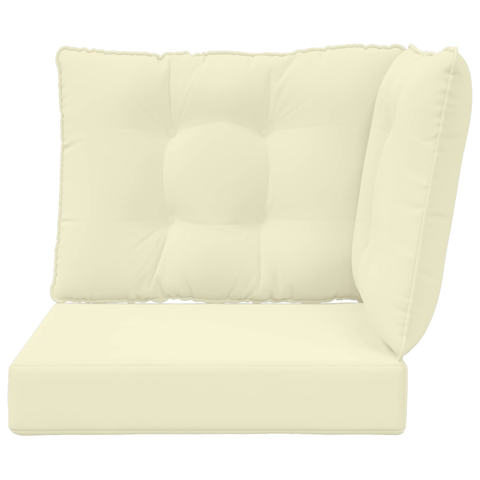 Cuscino per divano da esterno Poliestere Crema 60 x 40 x 10 cm | homemem39