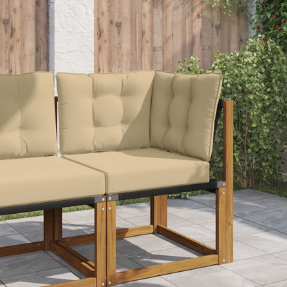 Cuscino per divano da esterno Poliestere Beige 50,5 x 50,5 cm