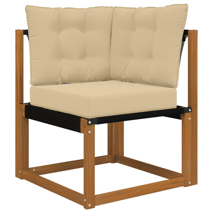 Cuscino per divano da esterno Poliestere Beige 60 x 40 x 10 cm | homemem39