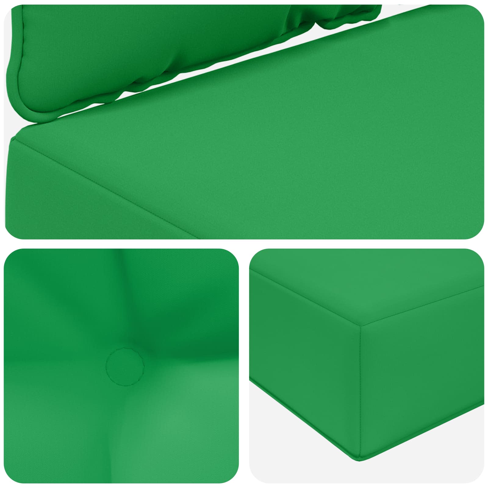 Cuscino per divano da esterno Poliestere Verde 60 x 40 x 10 cm | homemem39
