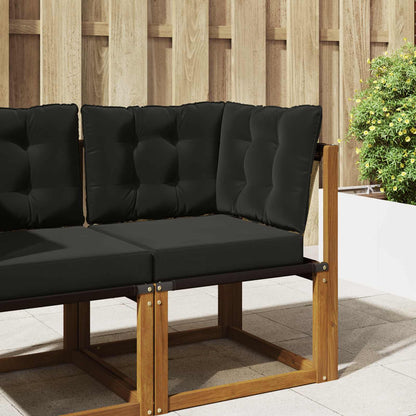 Cuscino per divano da esterno Poliestere Nero 60 x 40 x 10 cm | homemem39
