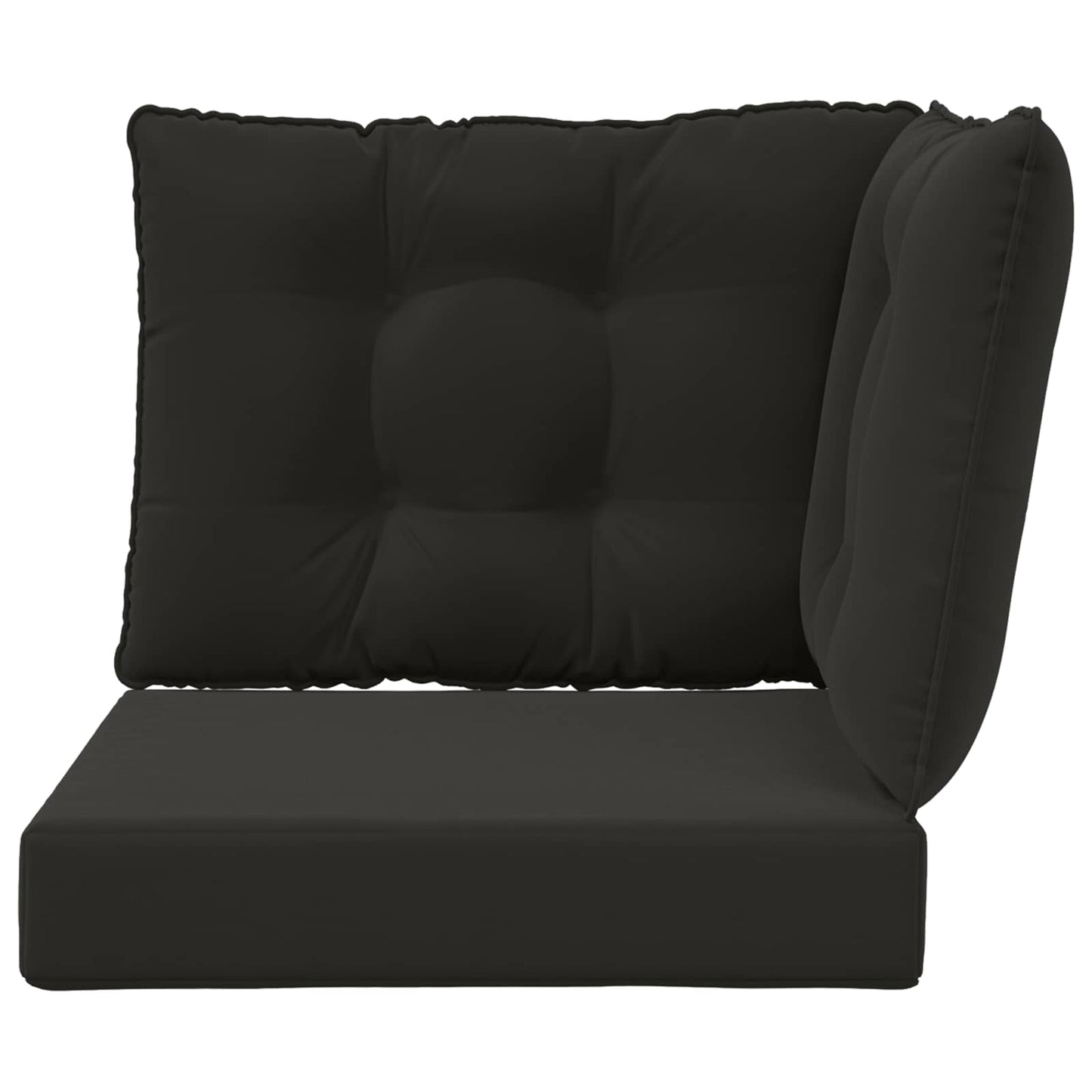 Cuscino per divano da esterno Poliestere Nero 60 x 40 x 10 cm | homemem39