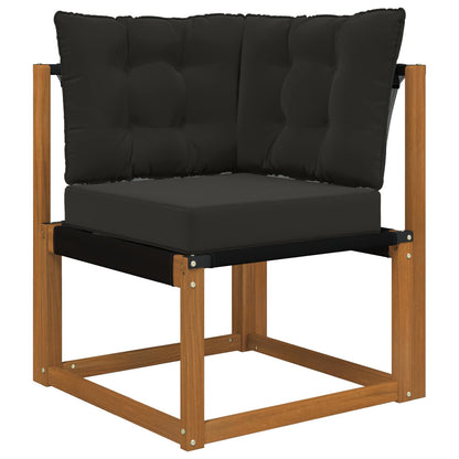 Cuscino per divano da esterno Poliestere Nero 60 x 40 x 10 cm | homemem39