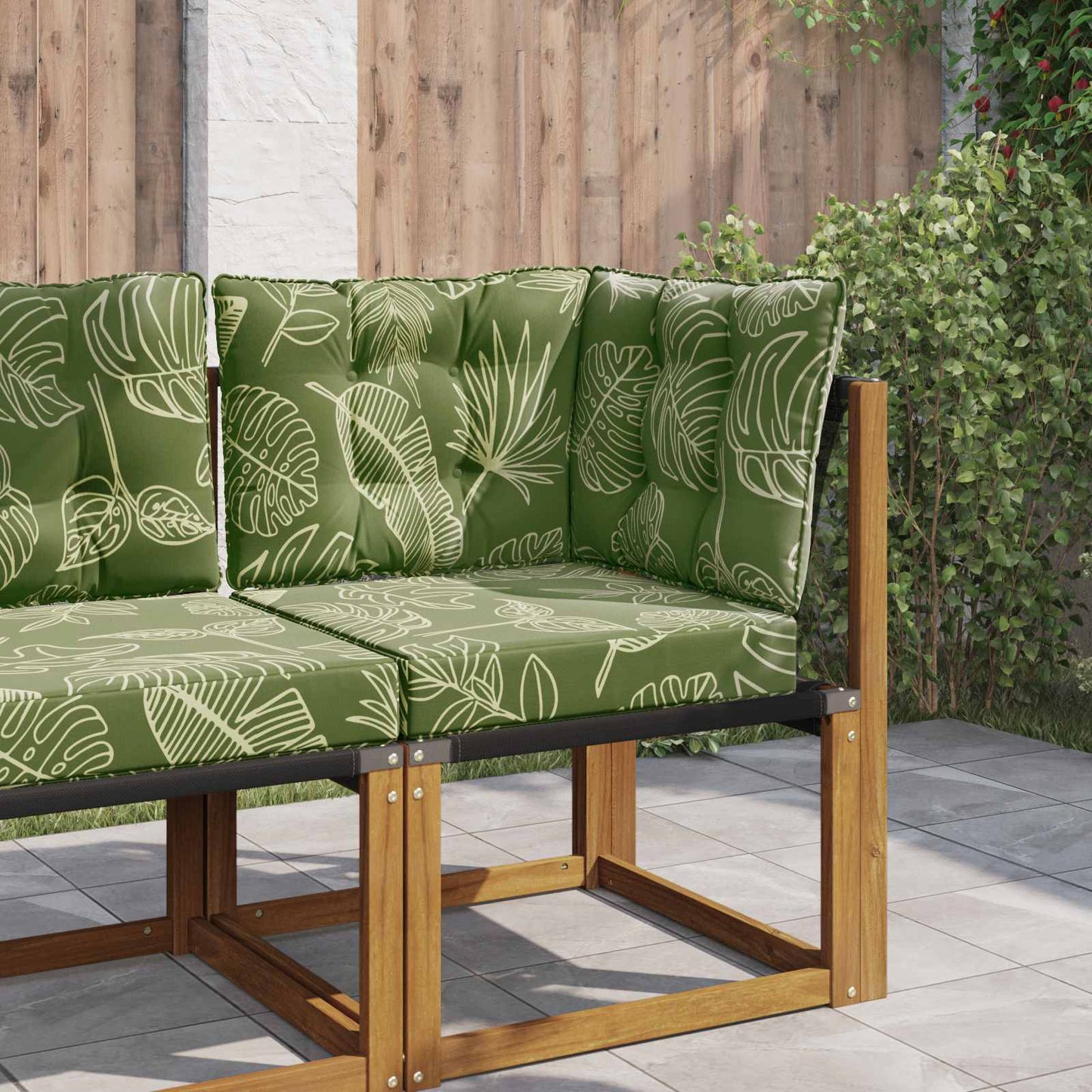 Cuscino per divano da esterno Poliestere Design a foglia | homemem39