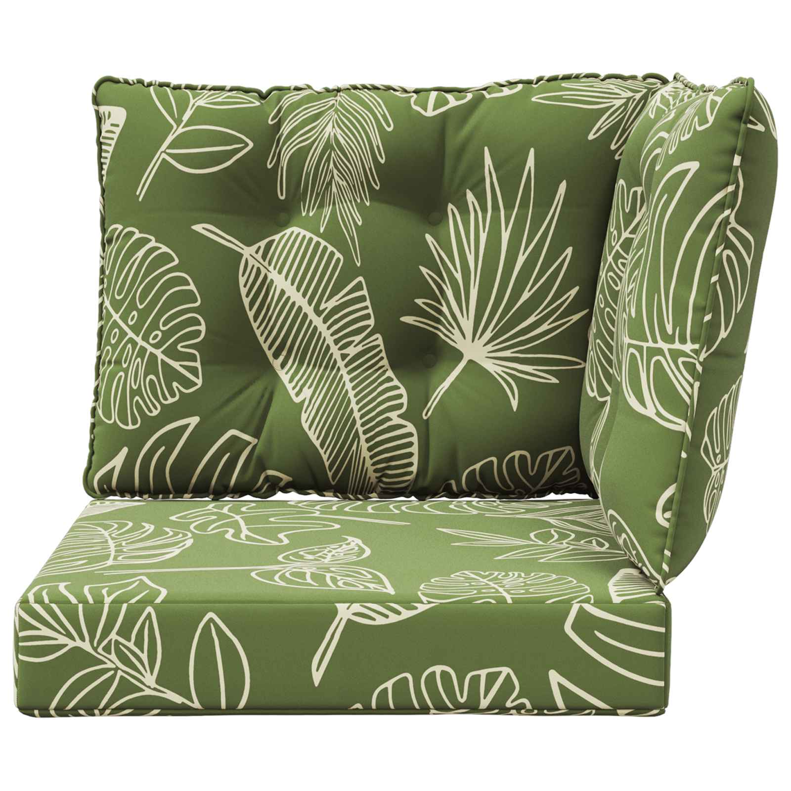 Cuscino per divano da esterno Poliestere Design a foglia | homemem39