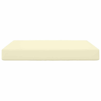 Cuscino per divano da esterno Crema 80 x 80 x 8 cm Poliestere | homemem39