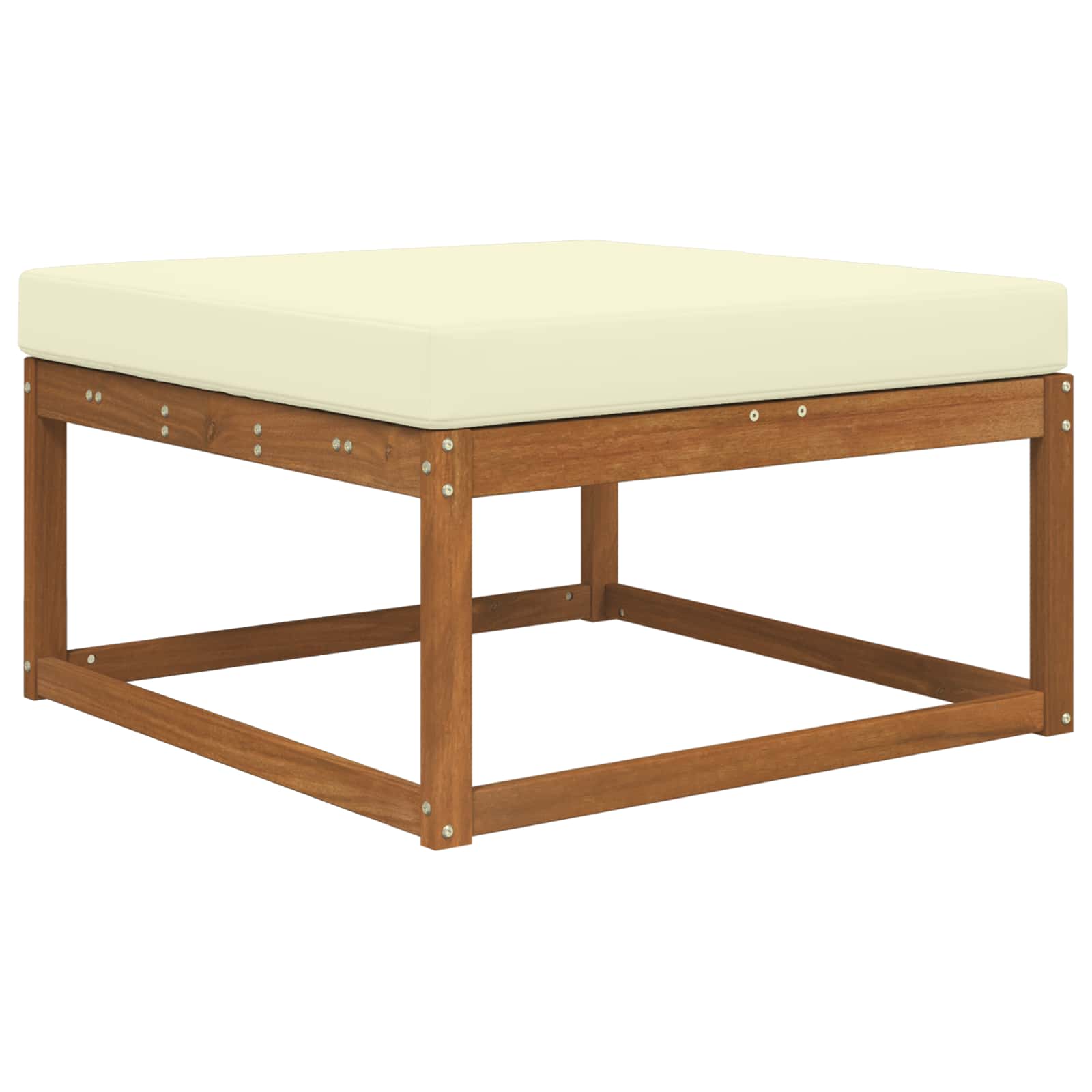 Cuscino per divano da esterno Crema 80 x 80 x 8 cm Poliestere | homemem39