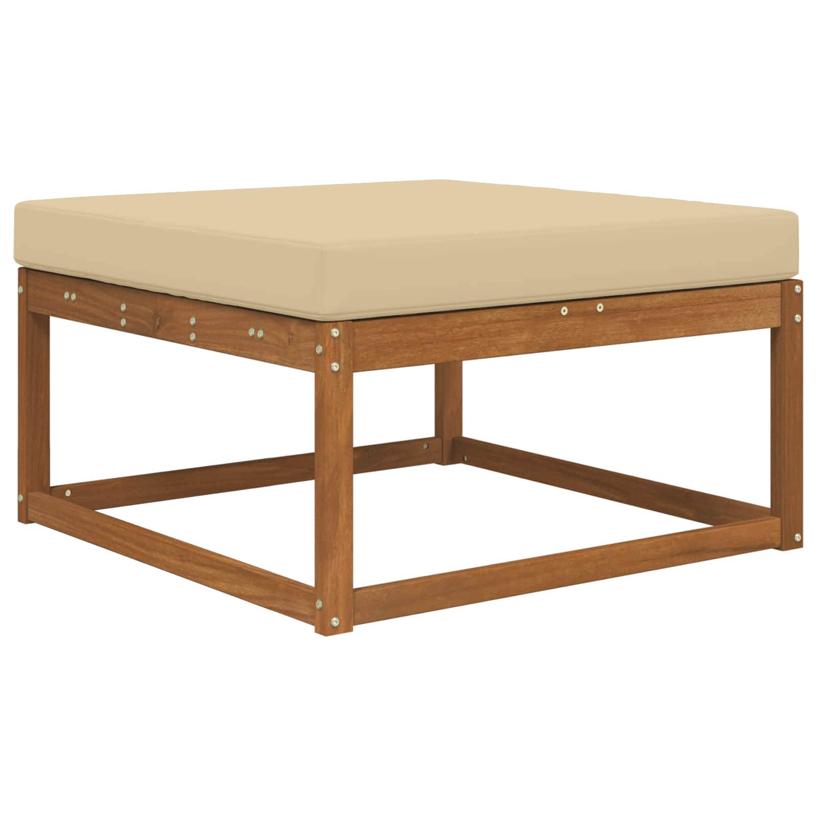Cuscino per divano da esterno Beige 80 x 80 x 8 cm Poliestere | homemem39