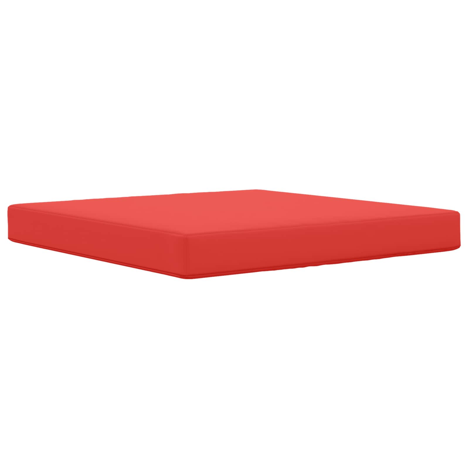 Cuscino per divano da esterno Rosso 80 x 80 x 8 cm Poliestere | homemem39