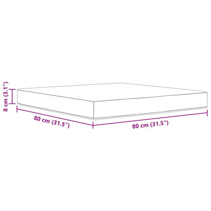 Cuscino per divano da esterno Design a foglia 80 x 80 x 8 cm | homemem39