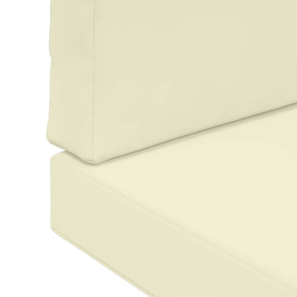 Cuscino per divano da esterno 2 pcs Crema Poliestere | homemem39