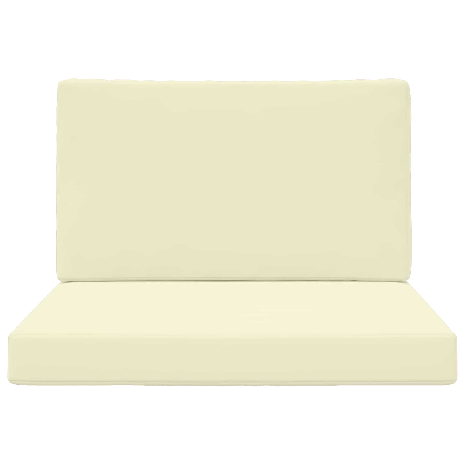 Cuscino per divano da esterno 2 pcs Crema Poliestere | homemem39