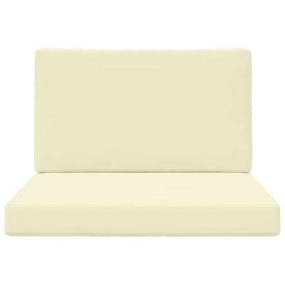 Cuscino per divano da esterno 2 pcs Crema Poliestere | homemem39