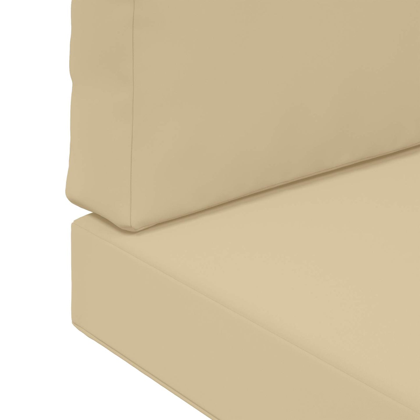 Cuscino per divano da esterno 2 pcs Beige Poliestere | homemem39