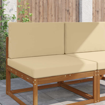 Cuscino per divano da esterno 2 pcs Beige Poliestere | homemem39