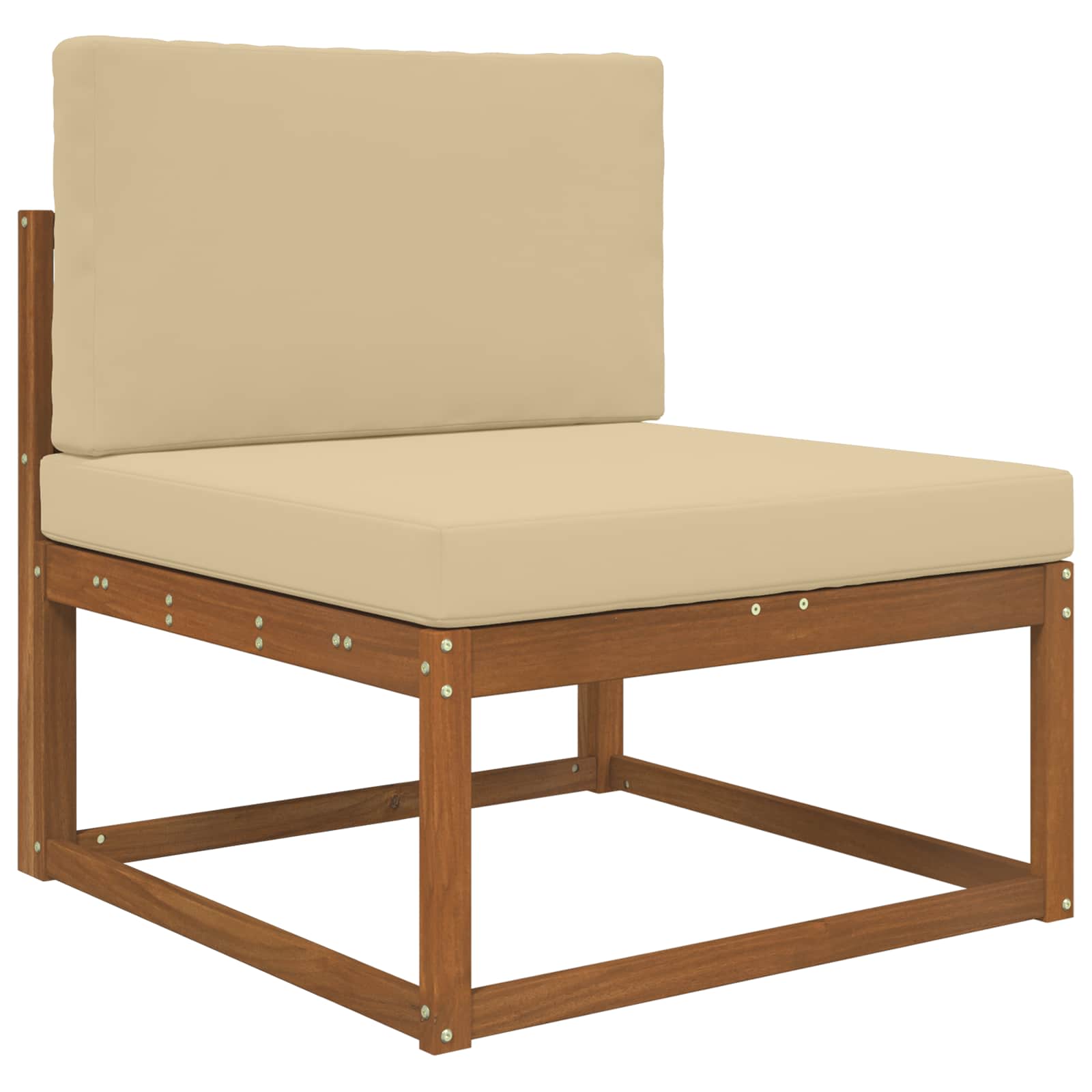 Cuscino per divano da esterno 2 pcs Beige Poliestere | homemem39