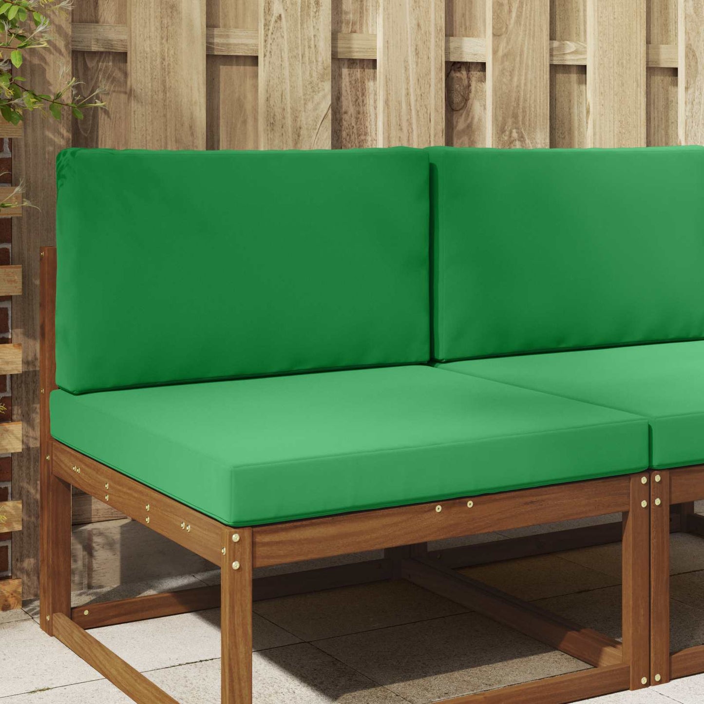Cuscino per divano da esterno 2 pcs Verde Poliestere | homemem39