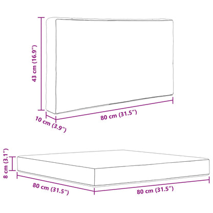 Cuscino per divano da esterno 2 pcs Verde Poliestere | homemem39