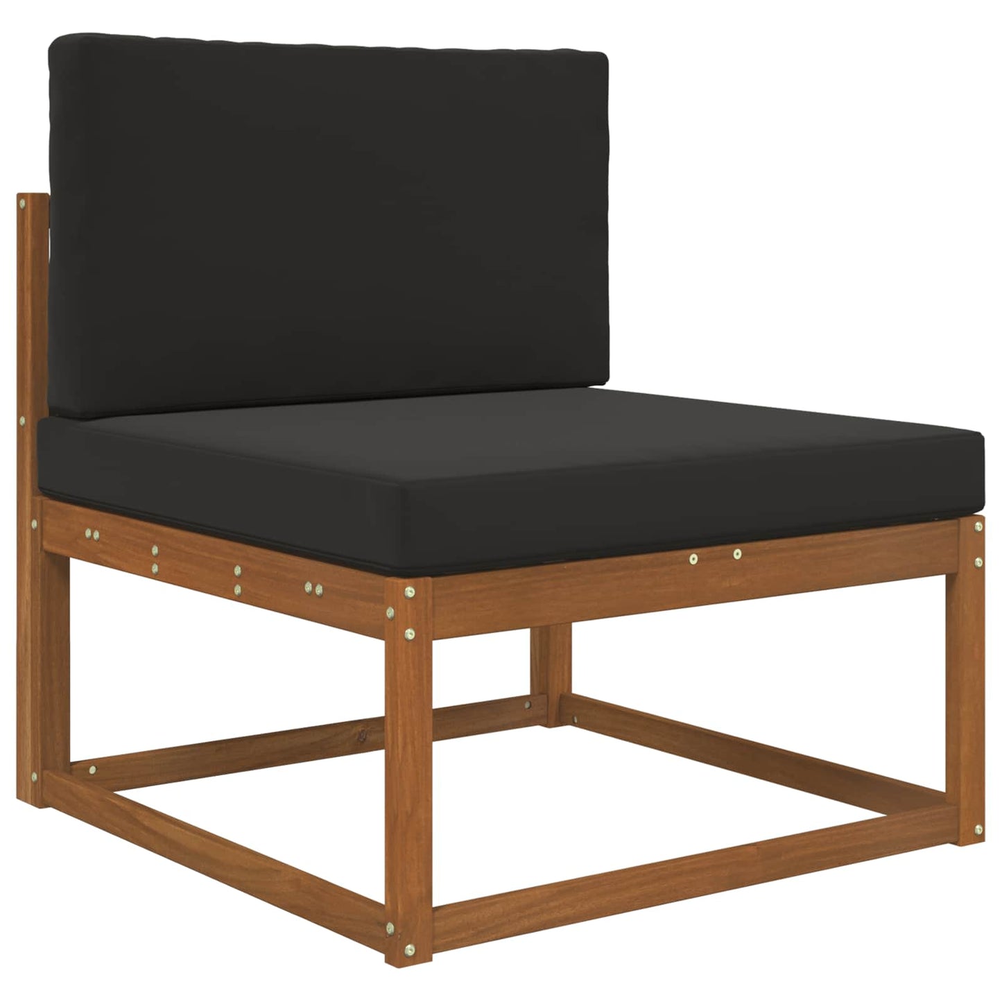 Cuscino per divano da esterno 2 pcs Nero Poliestere | homemem39
