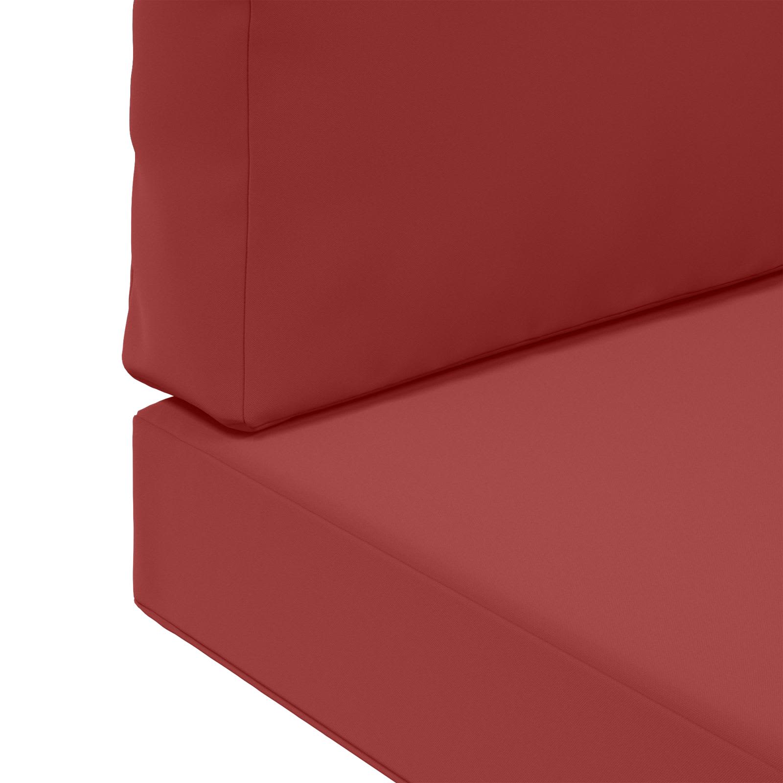 Cuscino per divano da esterno 2 pcs Rosso vino Poliestere | homemem39
