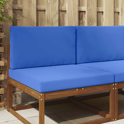 Cuscino per divano da esterno 2 pcs Blu Reale Poliestere | homemem39