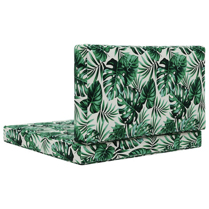 Cuscino per divano da esterno 2 pcs Motivo Foglia Poliestere | homemem39