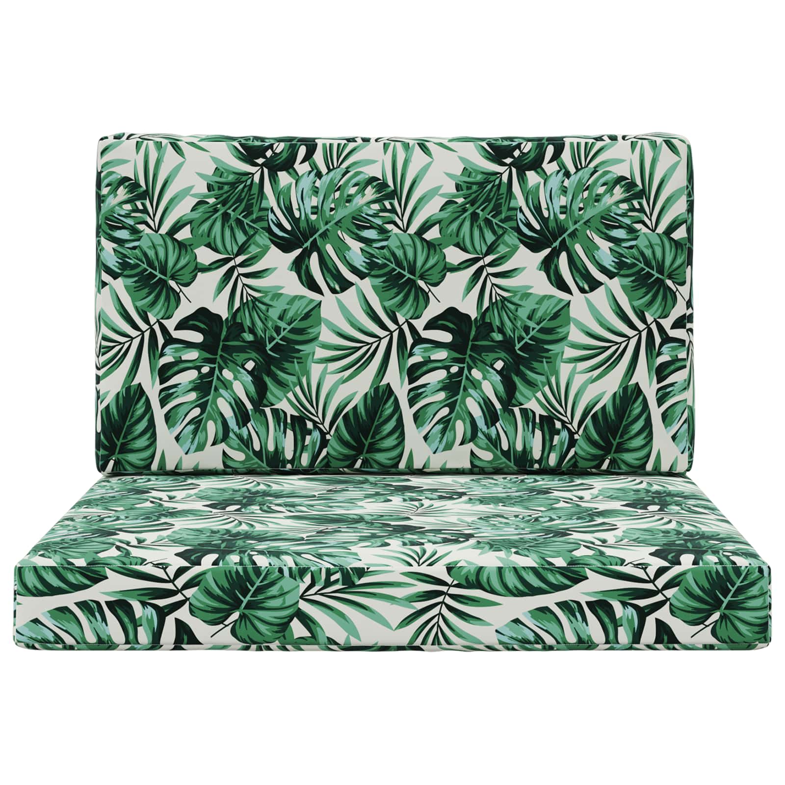 Cuscino per divano da esterno 2 pcs Motivo Foglia Poliestere | homemem39