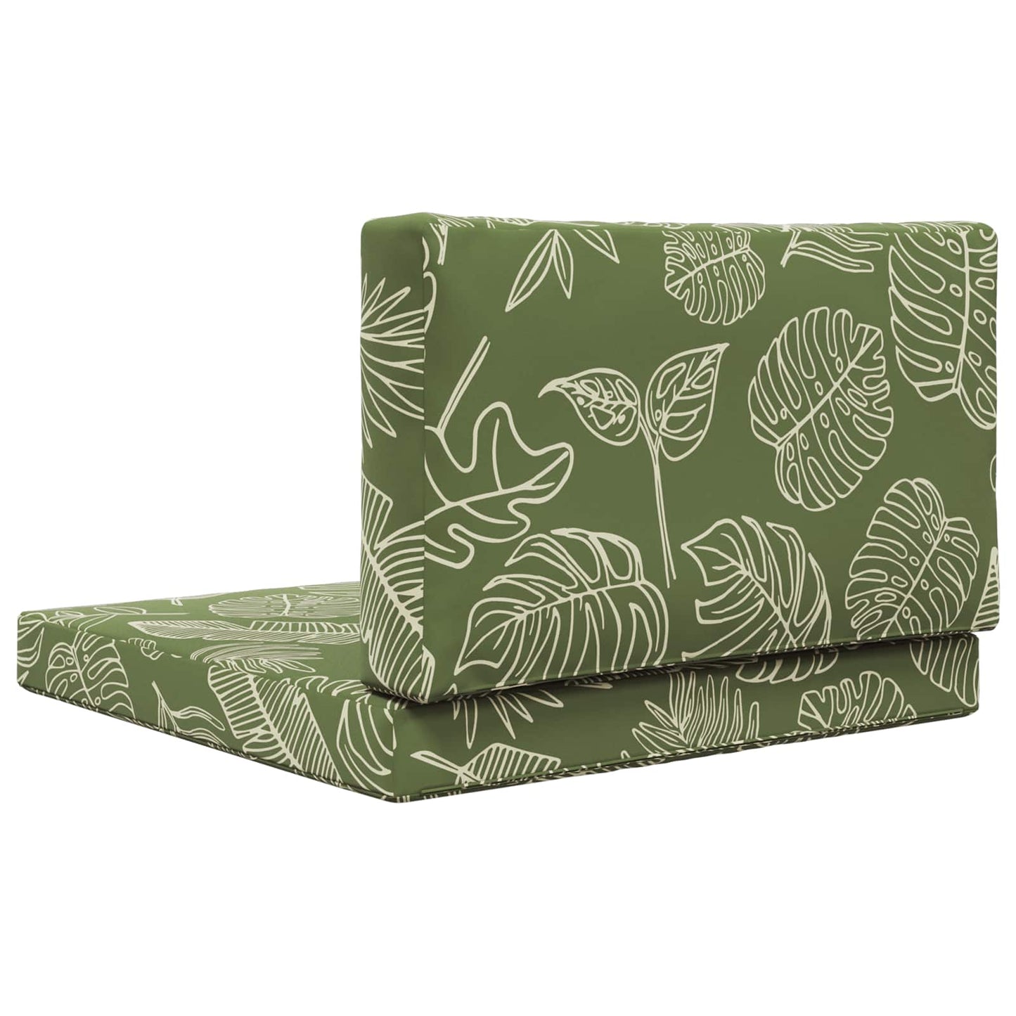 Cuscino per divano da esterno 2 pcs Design a foglia Poliestere | homemem39