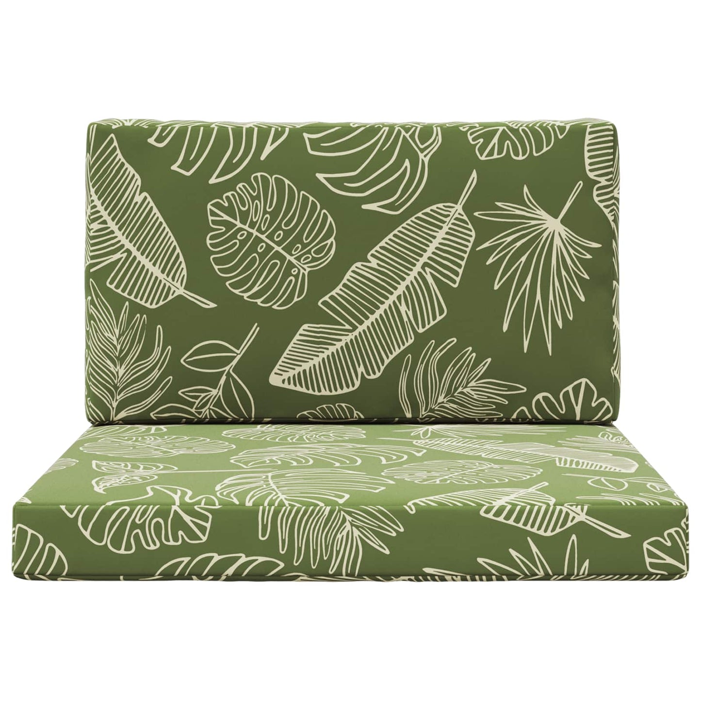 Cuscino per divano da esterno 2 pcs Design a foglia Poliestere | homemem39