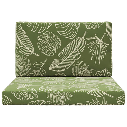 Cuscino per divano da esterno 2 pcs Design a foglia Poliestere | homemem39