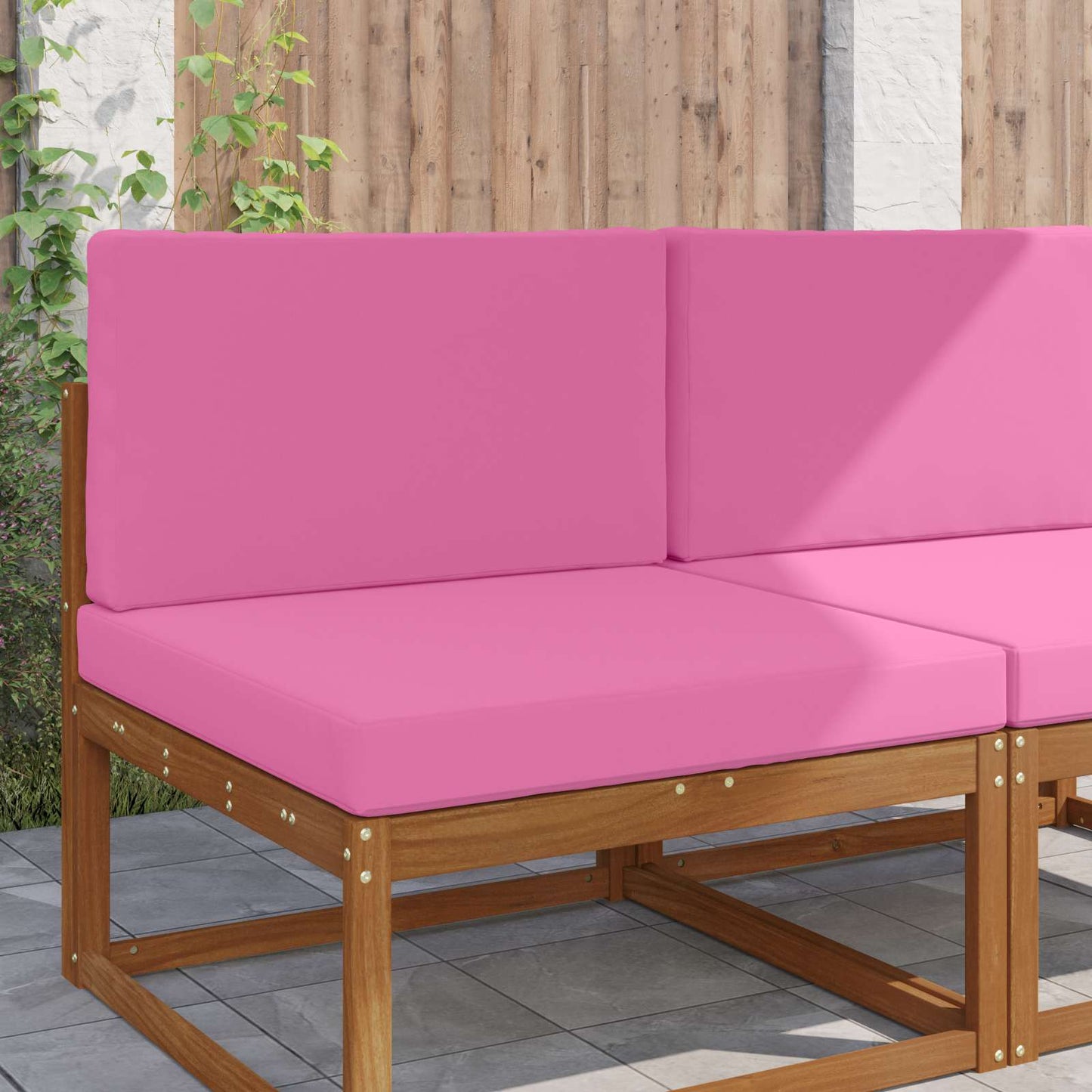 Cuscino per divano da esterno Poliestere Rosa 80 x 80 cm