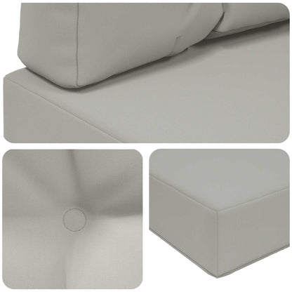 Cuscino per divano da esterno 2 pcs Grigio Poliestere | homemem39